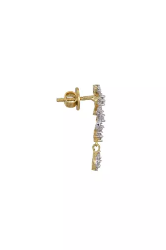 Gold plated earrings in sterling silver
