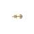 Gold plated black stud earrings in sterling silver