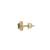 Gold plated green stone stud earrings in sterling silver