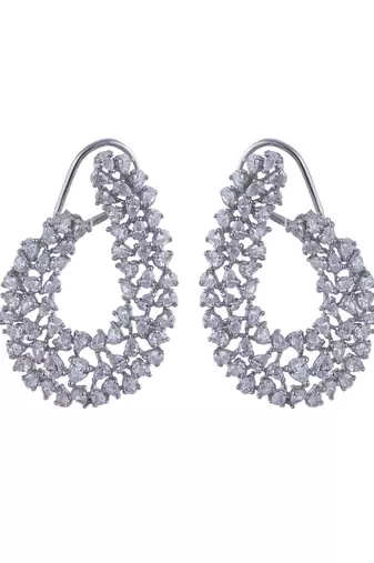 Gold plated earrings in sterling silver