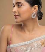 Gold plated earrings in sterling silver