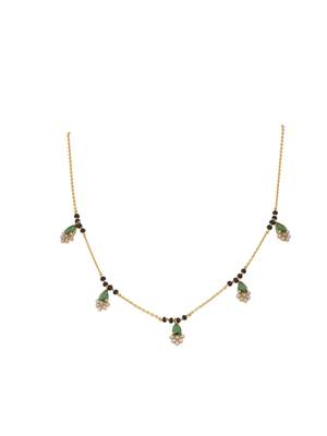 Gold plated mangalsutra in sterling silver 2