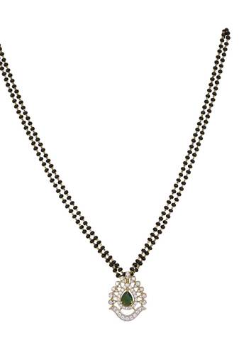 Gold plated mangalsutra in sterling silver