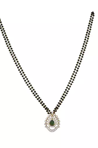 Gold plated mangalsutra in sterling silver