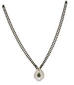 Gold plated mangalsutra in sterling silver