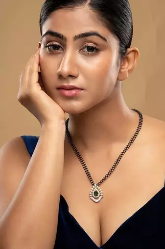 Gold plated mangalsutra in sterling silver