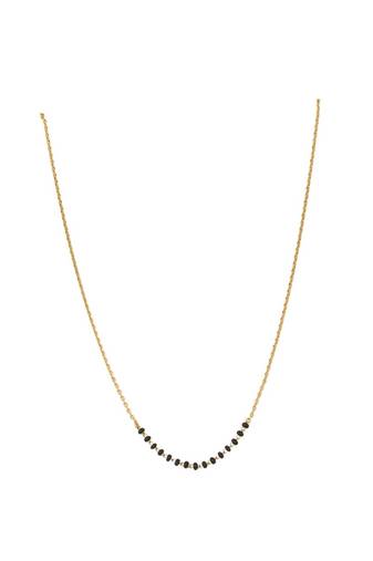 Gold plated mangalsutra in sterling silver