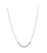 Gold plated mangalsutra in sterling silver
