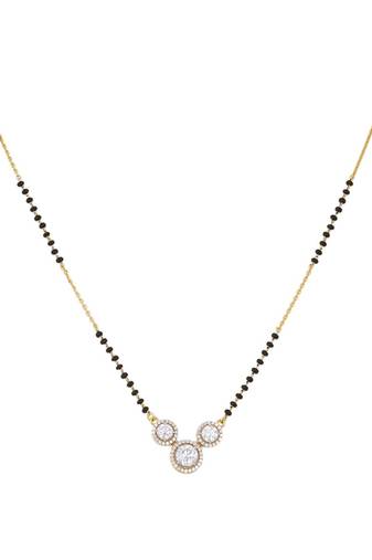 Gold plated mangalsutra in sterling silver
