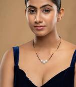 Gold plated mangalsutra in sterling silver