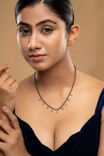 Gold plated mangalsutra in sterling silver