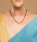 Gold plated mangalsutra in sterling silver