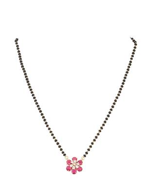 Gold plated mangalsutra in sterling silver 2