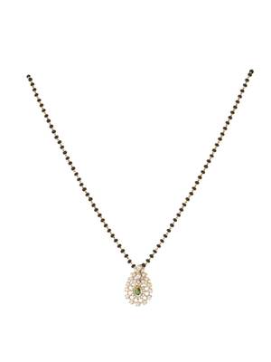 Gold plated mangalsutra in sterling silver 2