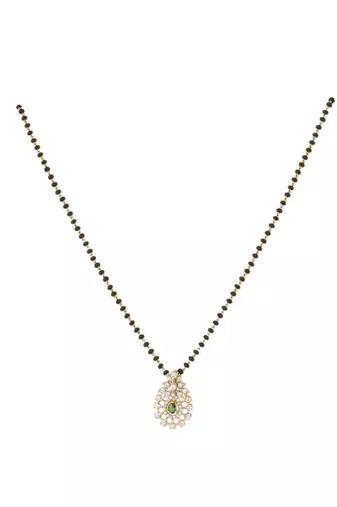 Gold plated mangalsutra in sterling silver