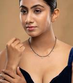 Gold plated mangalsutra in sterling silver