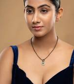 Gold plated mangalsutra in sterling silver