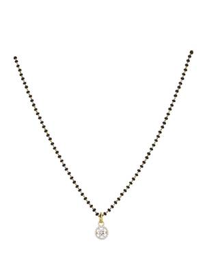 Gold plated mangalsutra in sterling silver 2