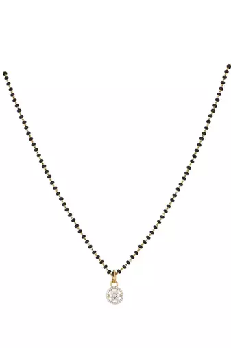Gold plated mangalsutra in sterling silver