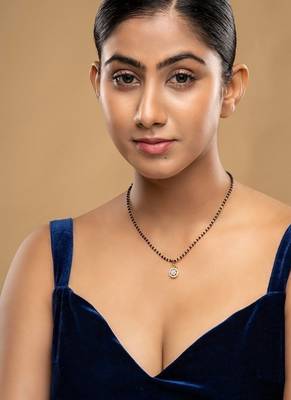Gold plated mangalsutra in sterling silver 1
