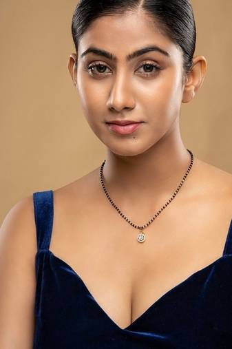 Gold plated mangalsutra in sterling silver