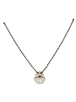 Gold plated mangalsutra in sterling silver 2