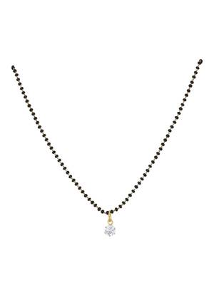 Gold plated mangalsutra in sterling silver 2