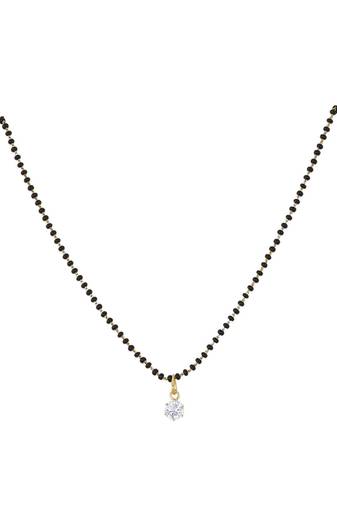 Gold plated mangalsutra in sterling silver