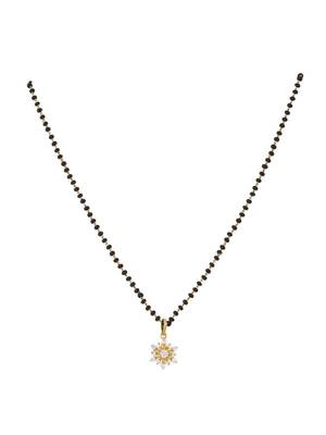 Gold plated mangalsutra in sterling silver 1
