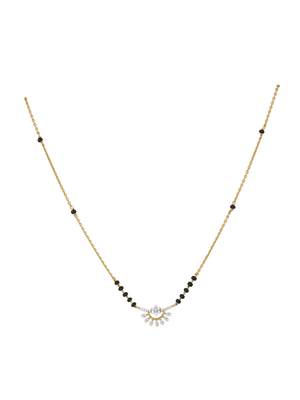 Gold plated mangalsutra in sterling silver 2