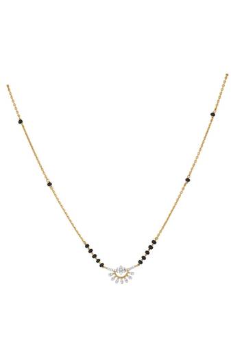 Gold plated mangalsutra in sterling silver
