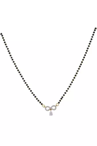 Gold plated mangalsutra in sterling silver