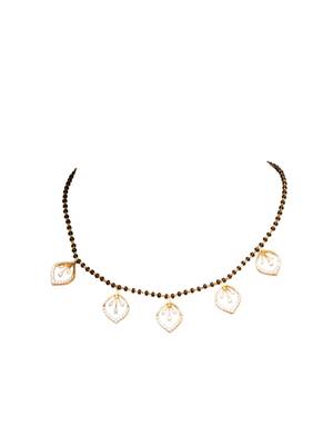 Gold plated mangalsutra in sterling silver 2