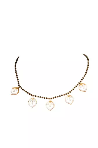Gold plated mangalsutra in sterling silver