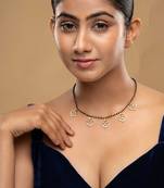 Gold plated mangalsutra in sterling silver