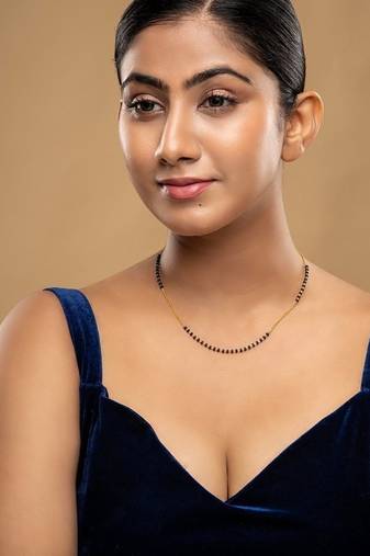 Gold plated mangalsutra in sterling silver