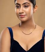 Gold plated mangalsutra in sterling silver