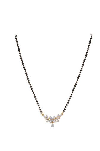 Gold plated mangalsutra in sterling silver