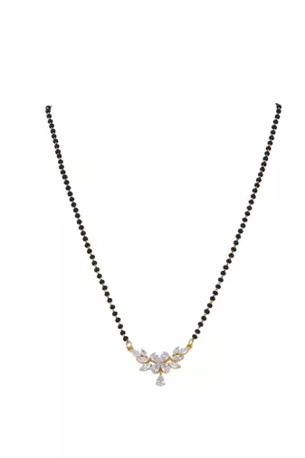 Gold plated mangalsutra in sterling silver