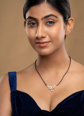 Gold plated mangalsutra in sterling silver 1