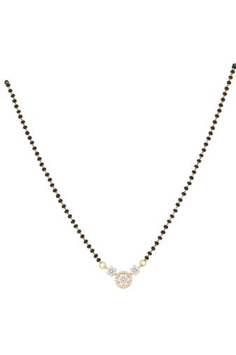 Gold plated mangalsutra in sterling silver