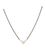 Gold plated mangalsutra in sterling silver