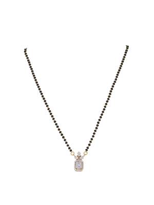 Gold plated mangalsutra in sterling silver 2