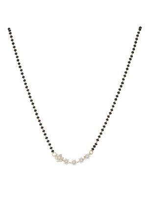 Gold plated mangalsutra in sterling silver 2