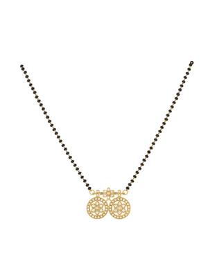 Gold plated mangalsutra in sterling silver 2