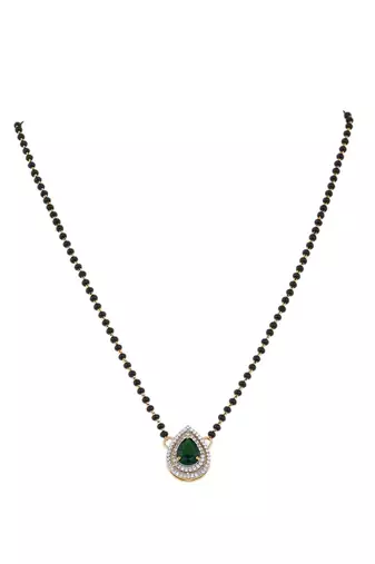 Gold plated mangalsutra in sterling silver