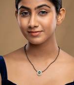 Gold plated mangalsutra in sterling silver