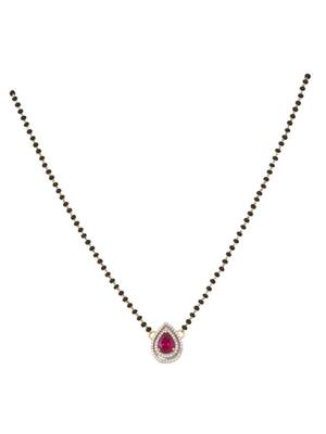 Gold plated mangalsutra in sterling silver 2