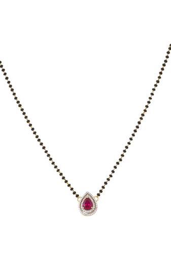 Gold plated mangalsutra in sterling silver