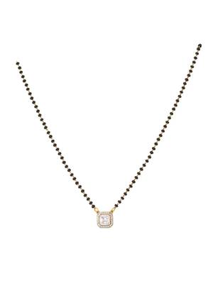 Gold plated mangalsutra in sterling silver 2